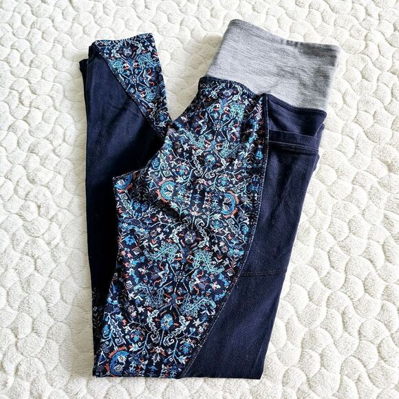 Athleta leggings boho bohemian small gym pants - Picture 1 of 5